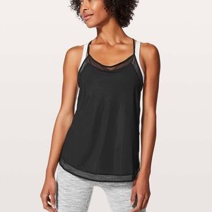 Lulu black mesh tank